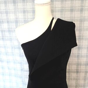 MARELLA Black One-Shoulder Dress